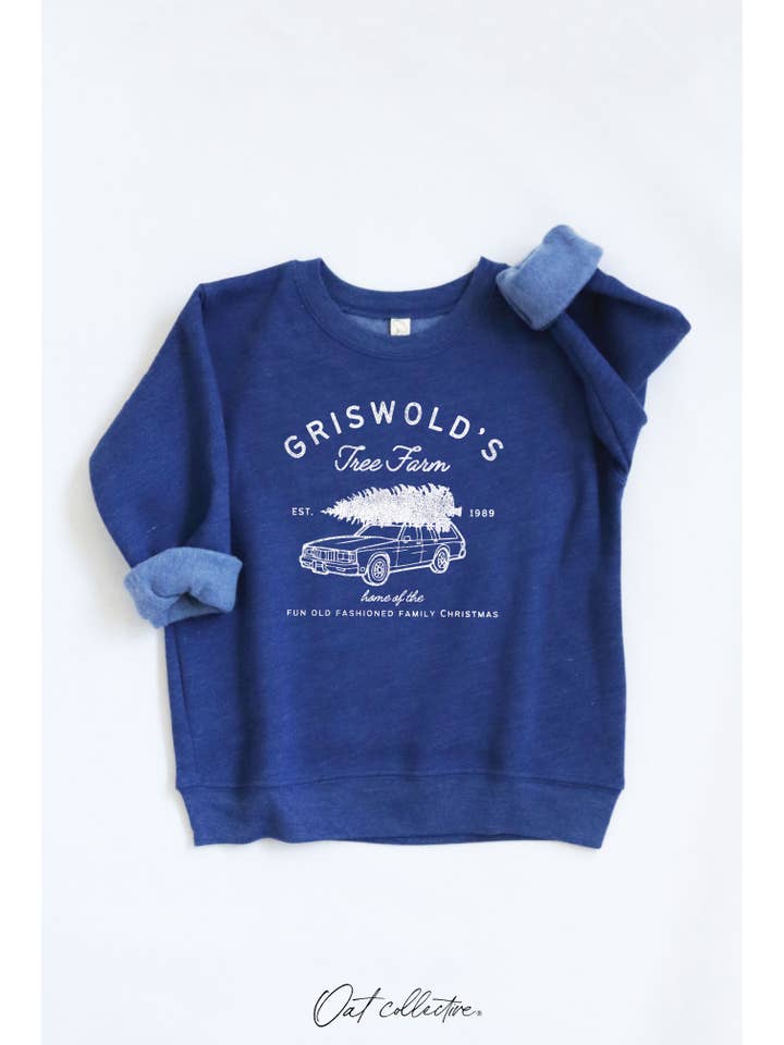 OAT COLLECTIVE - Wholesale Sweatshirt - Kids - GRISWOLD'S TREE FARM Toddler Graphic Sweatshirt