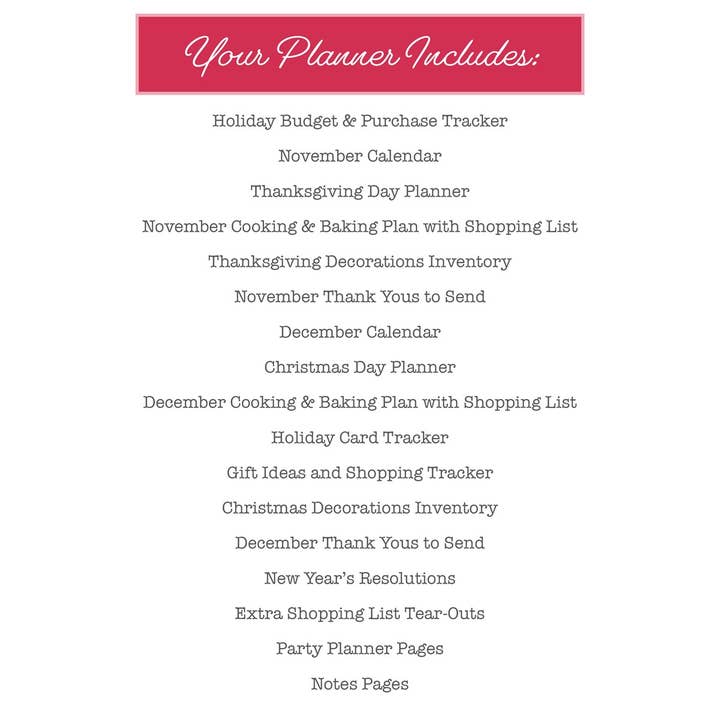 Practical Paper Company - Wholesale Planner - Holiday Planner