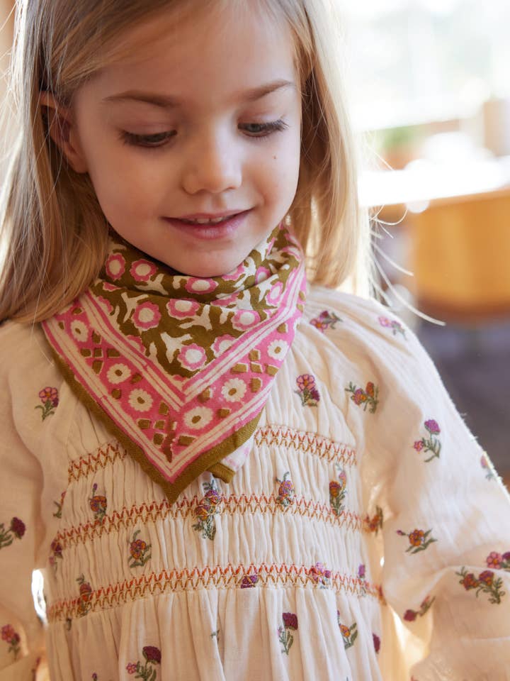 Bonheur du Jour - Wholesale Dress - Kids - Poeme Dress - Ecru / Dew3