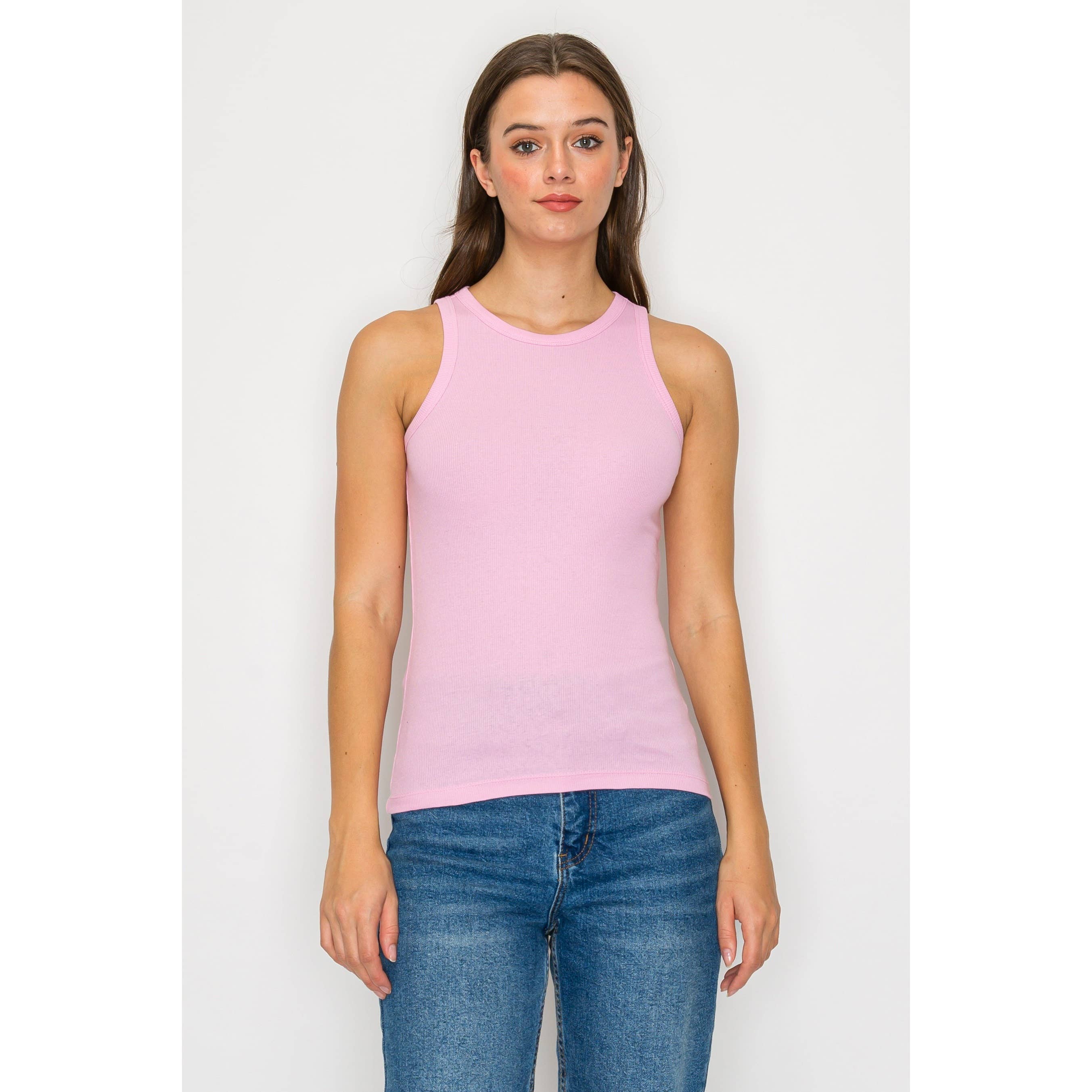 Timeless – wholesale Tank top – Women′s – High Neck Ribbed Tank Top7