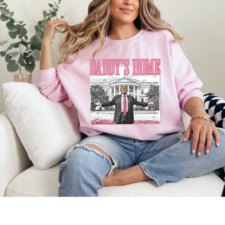 Daddy’s Home Sweatshirt for wholesale by DYAMI CREATIONS
