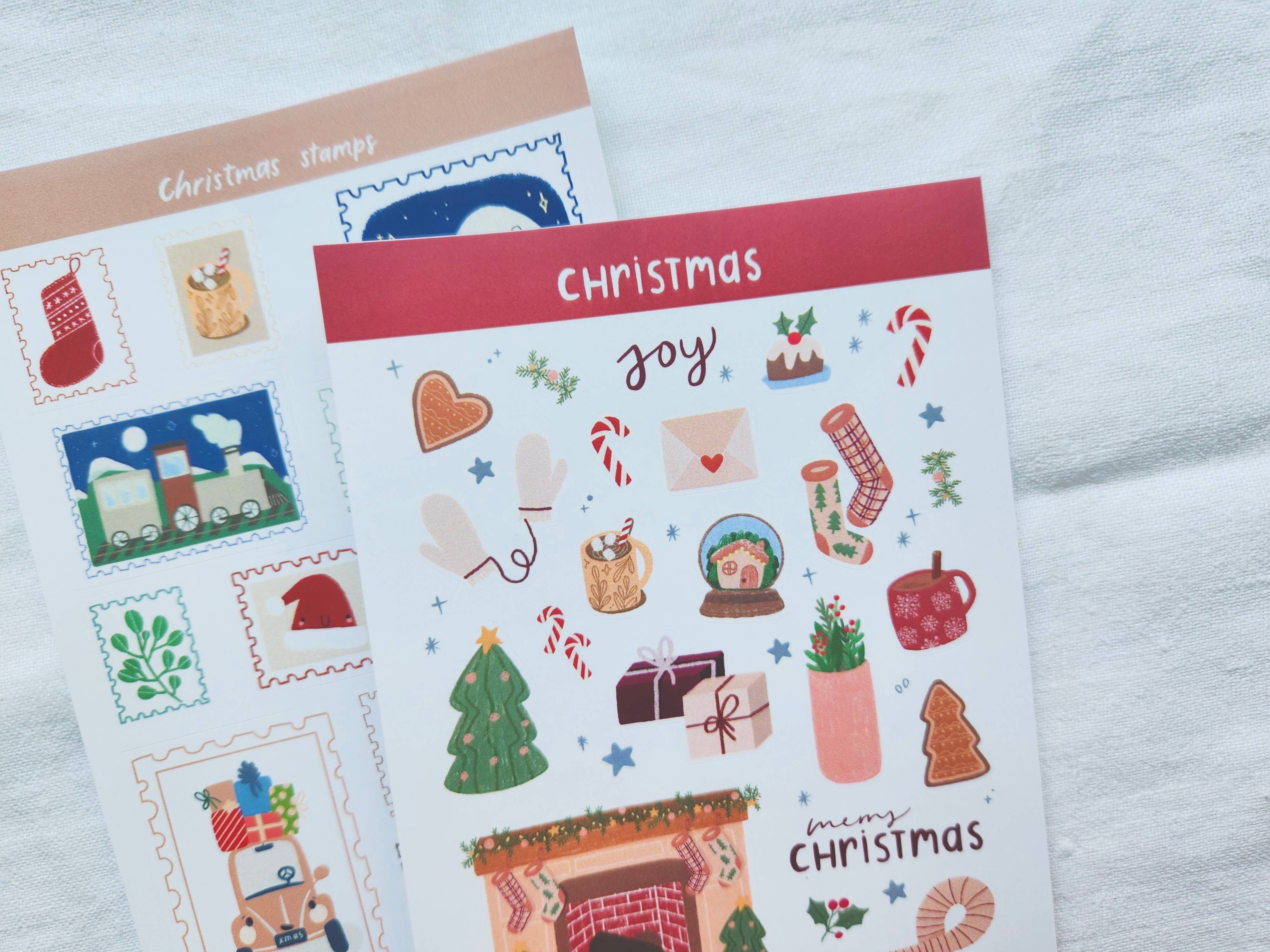 Full Bloom and Co. - Wholesale Sticker - Merry Christmas Sticker Sheet for Journaling and Scrapbook6