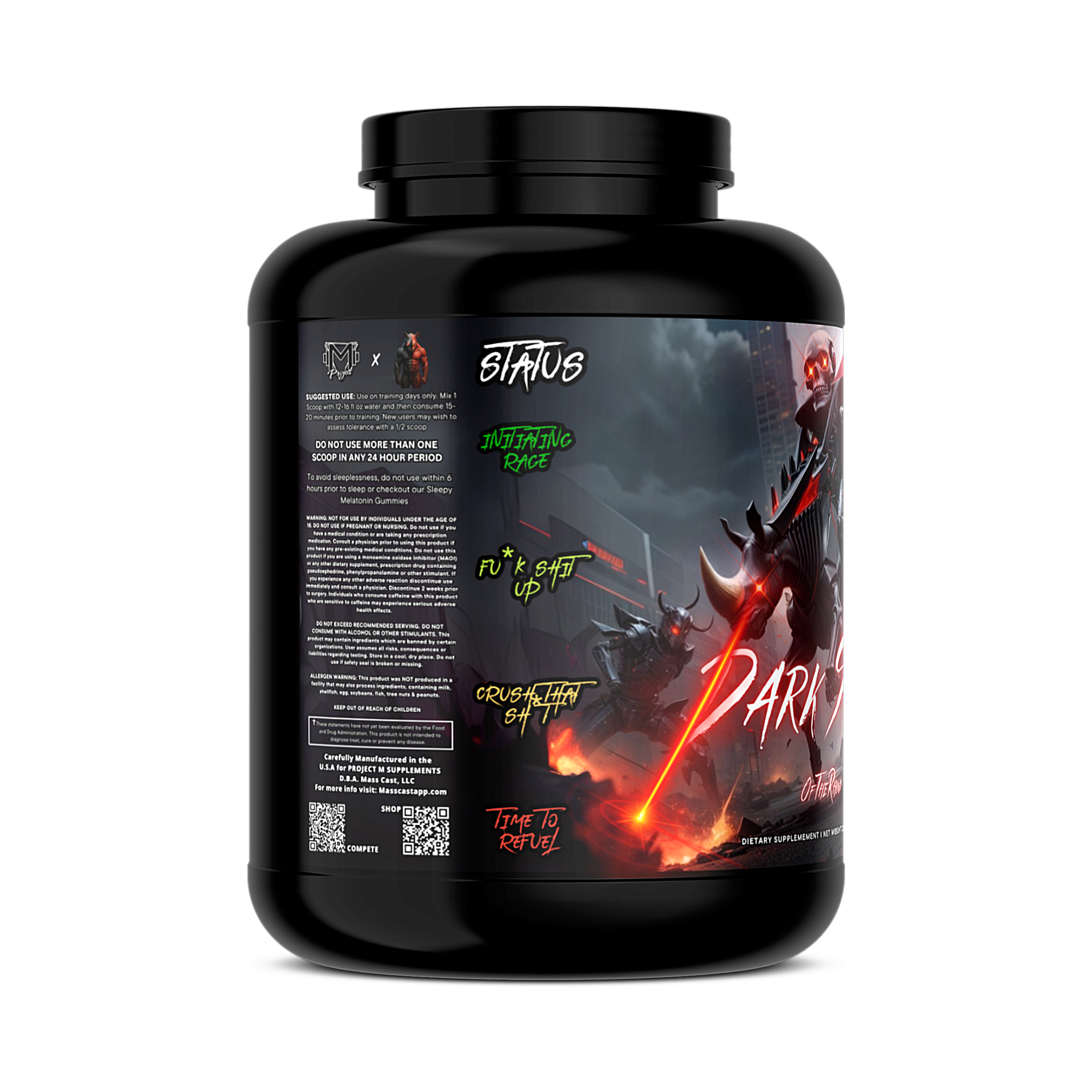 Mass Cast, LLC - Wholesale Oral Supplement/Vitamin - Dark Side Of The Rhino Extreme Pre-Workout2