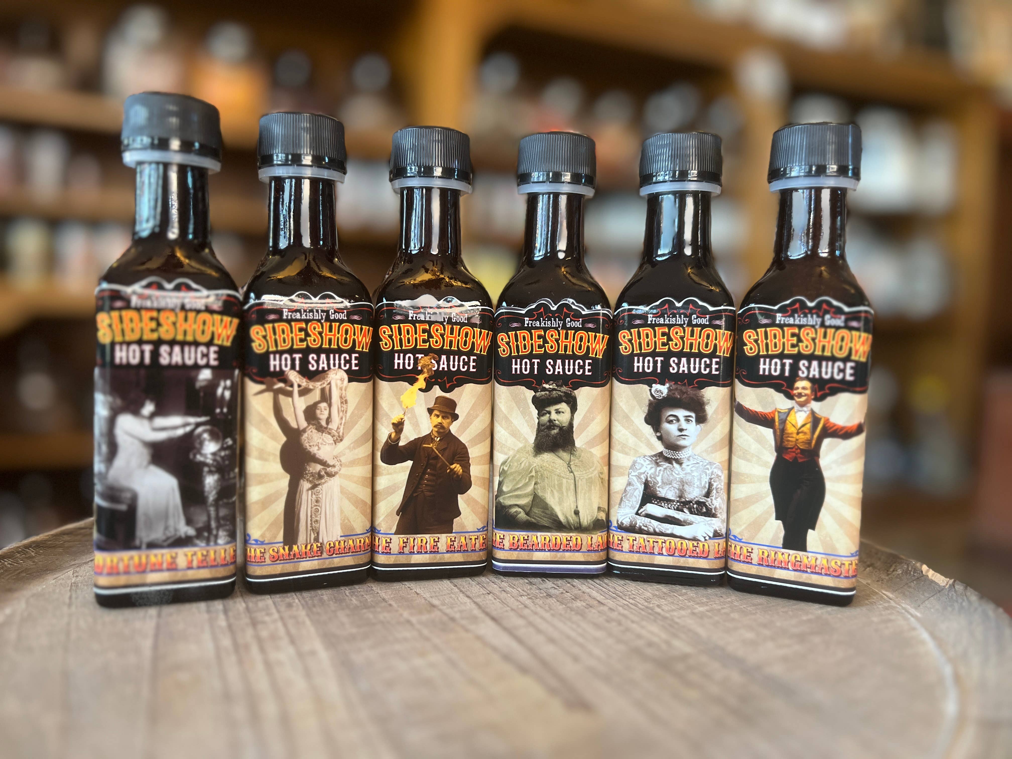 Montana Farmacy - Wholesale Hot Sauce - Sideshow Hot Sauce © Circus Act Pack ALL 6 flavors