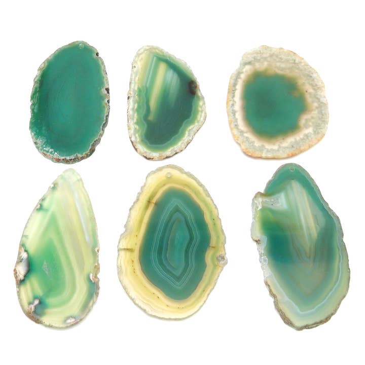 Rock Paradise - Wholesale Spirituele steen/kristal - Top Geboord Agaat Kristal Schijven - Top Geboord - Maat #02