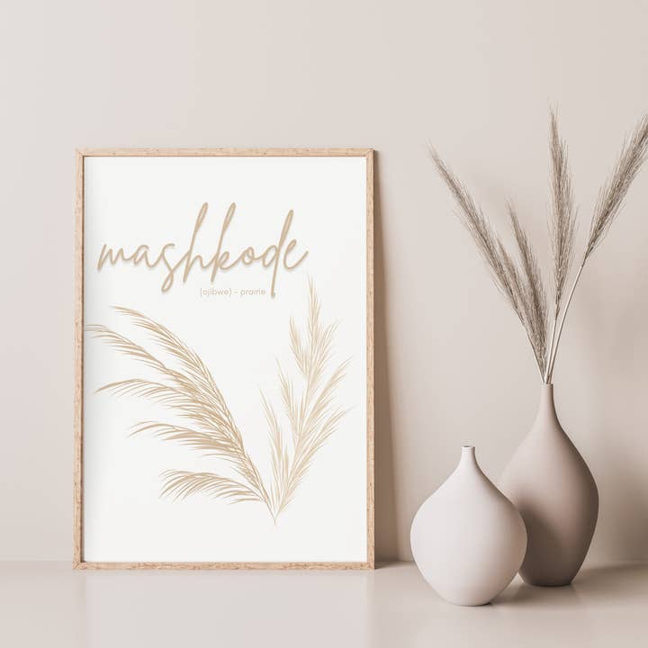 Mashkode Prairie Art Print for wholesale by Eagle Woman Prints