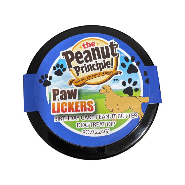 The Peanut Principle - Vendita all'ingrosso Snack - Cani - Pawlickers, torta di compleanno, cane, burro di arachidi1