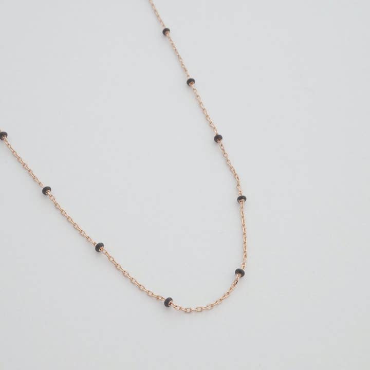 Honeycat Jewelry - Wholesale Link & Chain Necklace - Mary Beaded Chain Necklace2