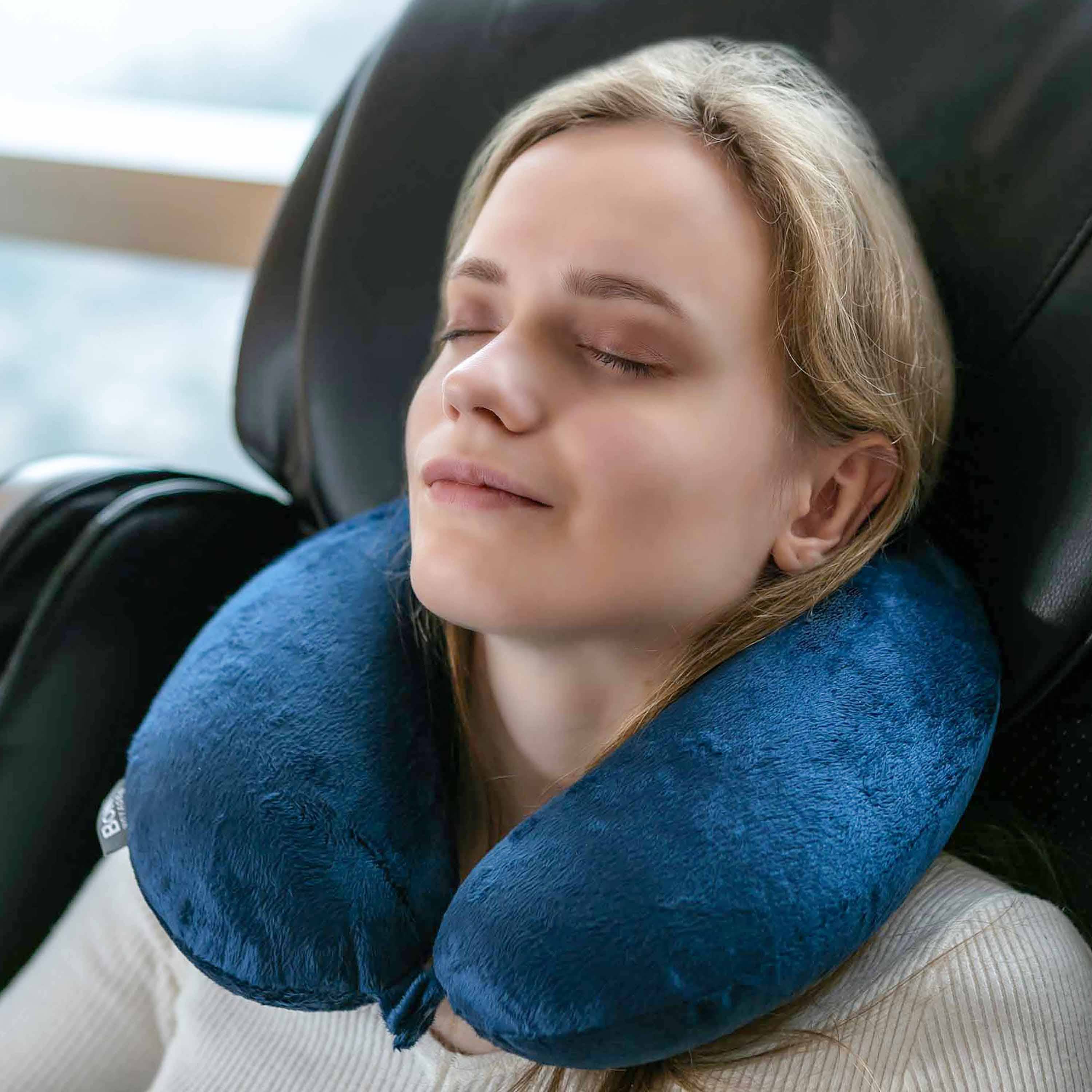 Sutton Home Fashions LLC - Wholesale Travel Pillow - Bon Voyage Classic Memory Foam Travel Neck Pillow Black5