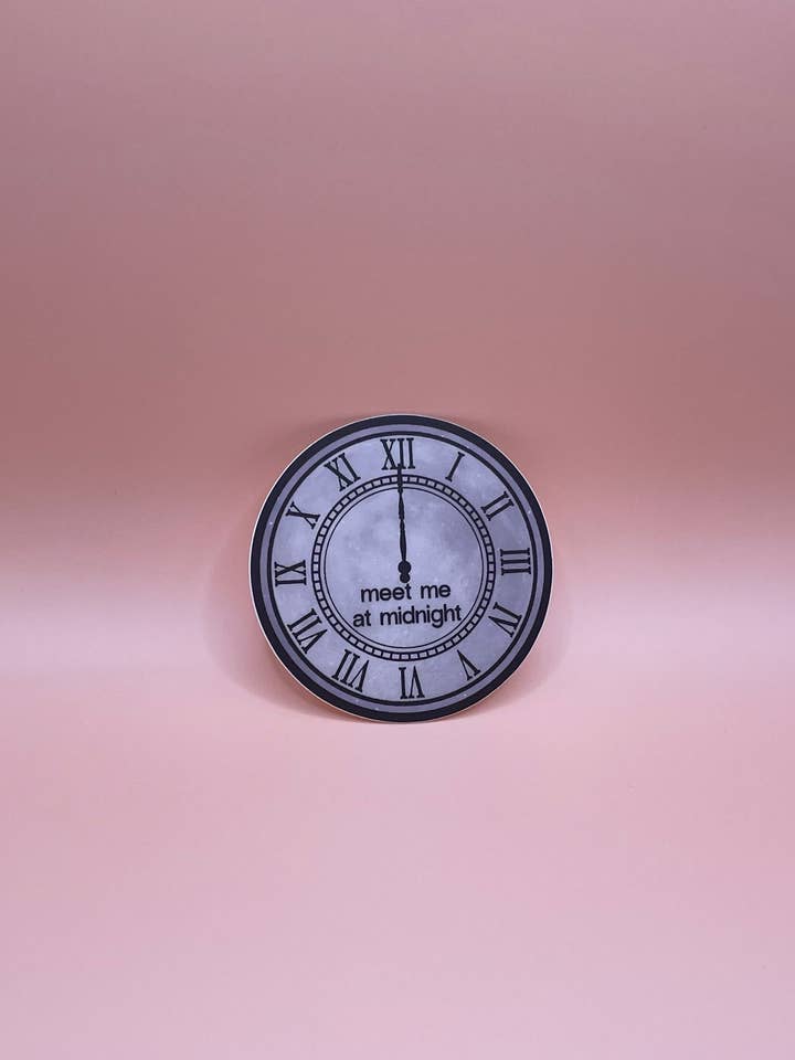 Meet Me at Midnight Taylor Swift Sticker | Taylor Swift Stic for wholesale by HandsomePrintsDesignCo