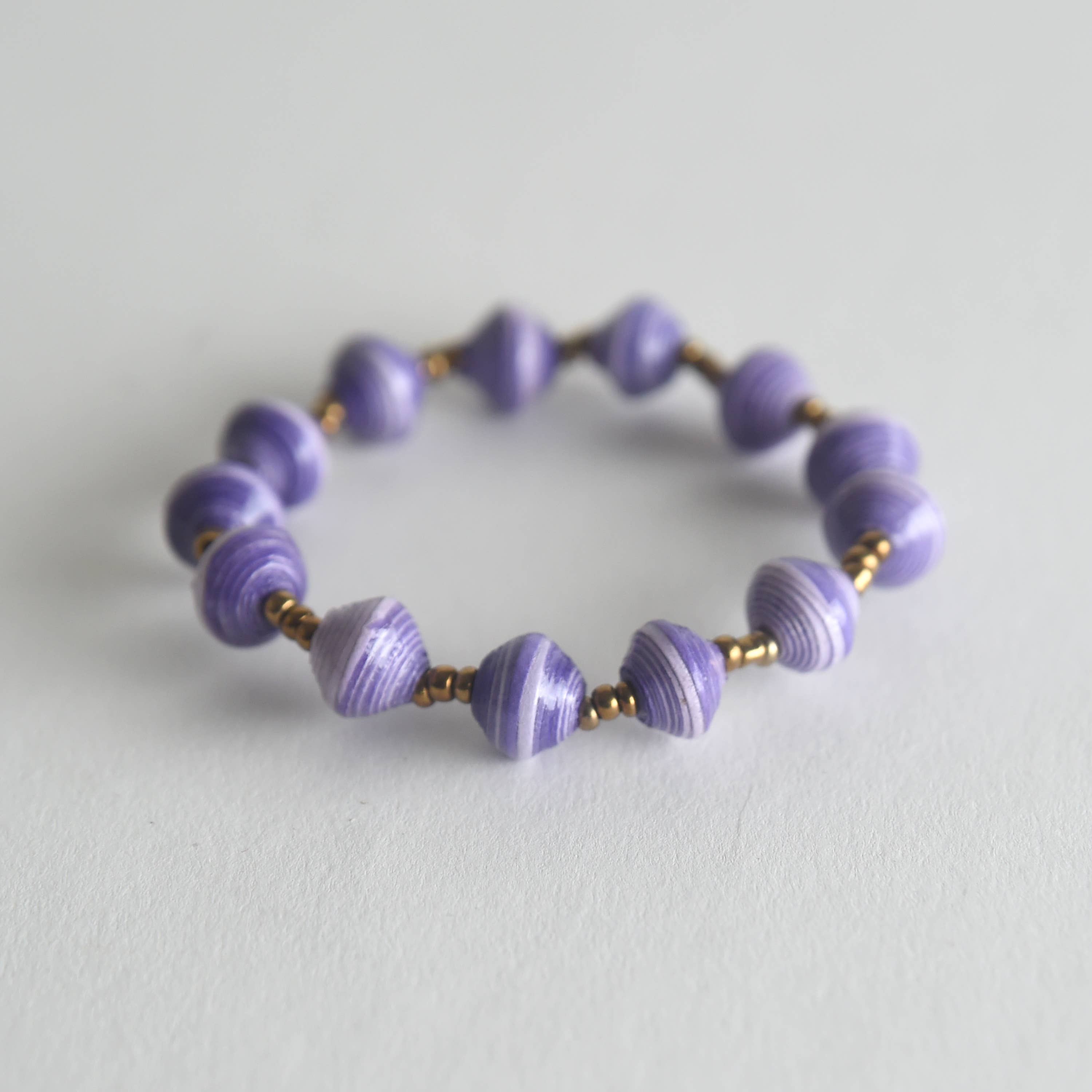 Project Have Hope - Vendita all'ingrosso Bracciale con perline - Bracciale in carta elasticizzata a righe14