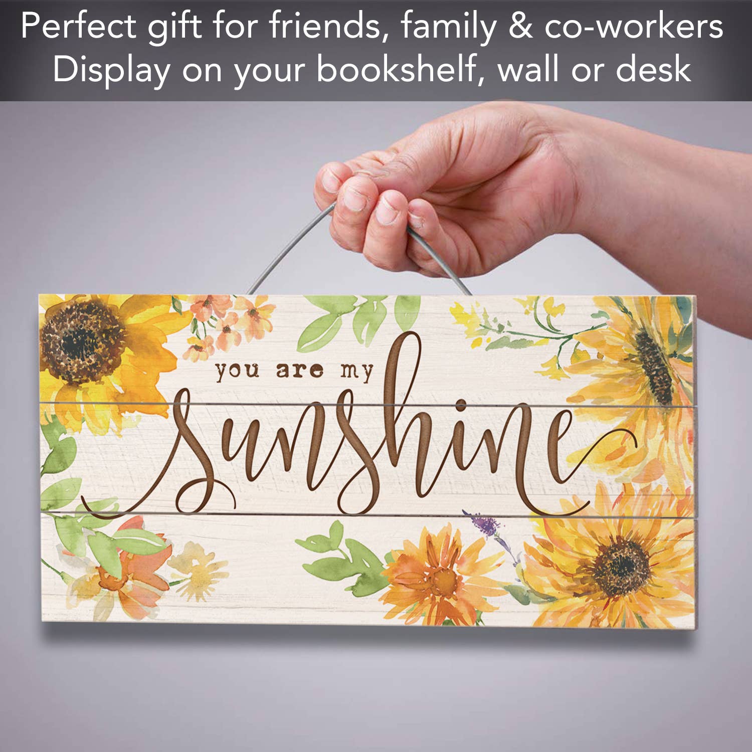 CounterArt/Highland Home/Thirstystone - Wholesale Sign - You Are My Sunshine Decorative Slatted Pallet Wood Sign1