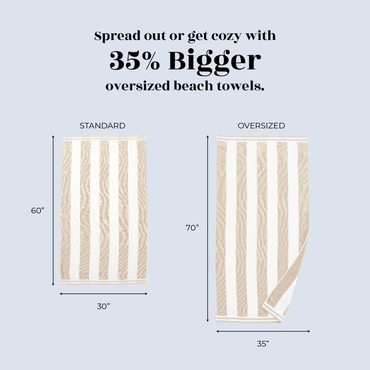 BH Collective - Wholesale Beach Towel - Oversized Striped Cabana Beach Towel - Edgartown Collection31