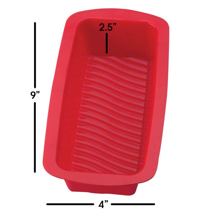 HIC - Harold Import Co. - Wholesale Kitchen Tool/Gadget - Mrs. Anderson's Baking Silicone Loaf Pan, 9.5in3