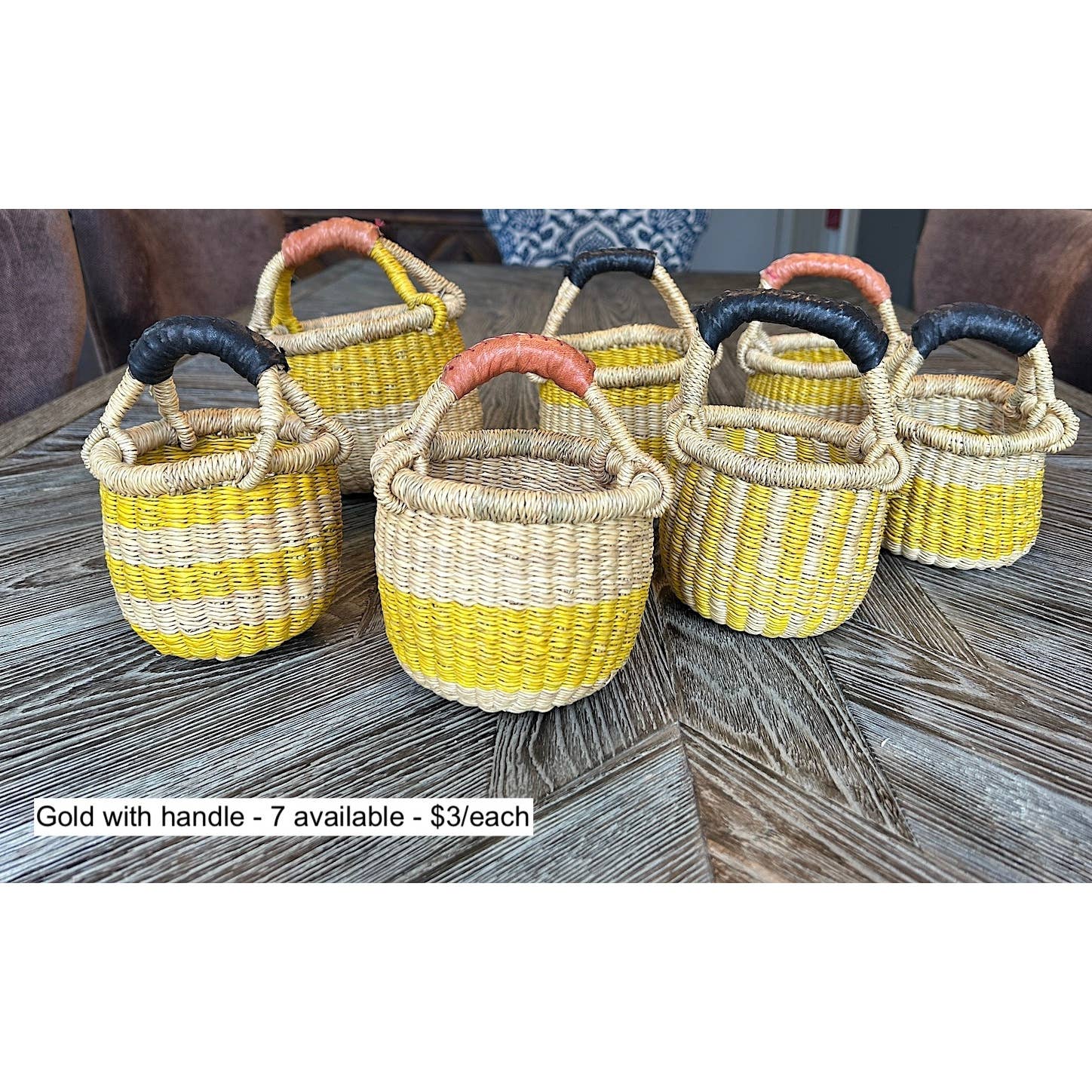 Ti-a Woven Goods - Wholesale Gift Bag - Mini Basket / Gratitude16