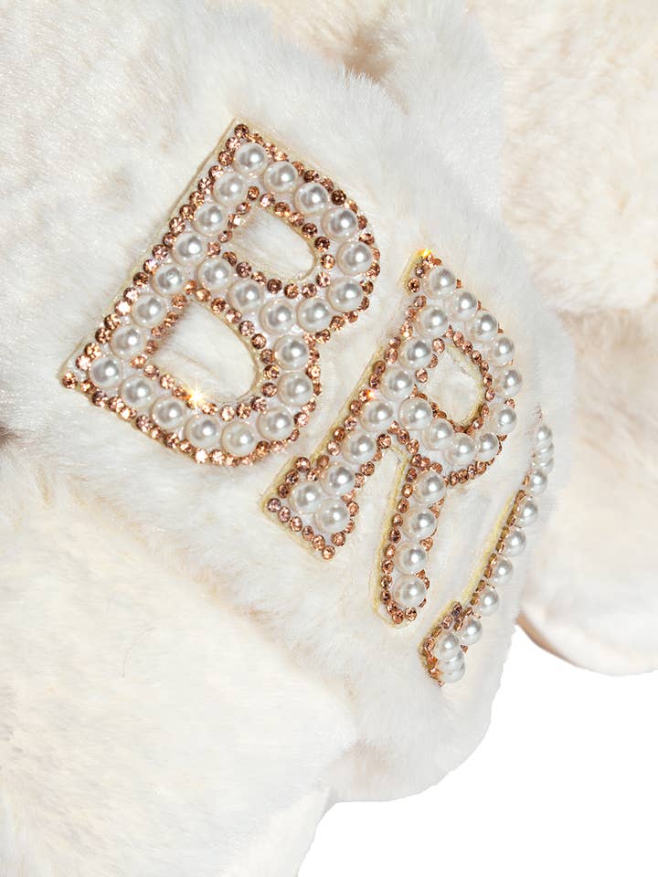 Sisters G Kids - Wholesale Slippers – Women's - Custom Pearl Bridal Slippers – Personalized Fuzzy Slides 9