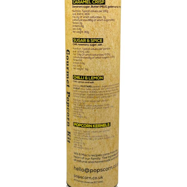 Will & Mac - Wholesale DIY food kit - Sugar & Spice - Gourmet popcorn Seasoning kit - Triple pack5