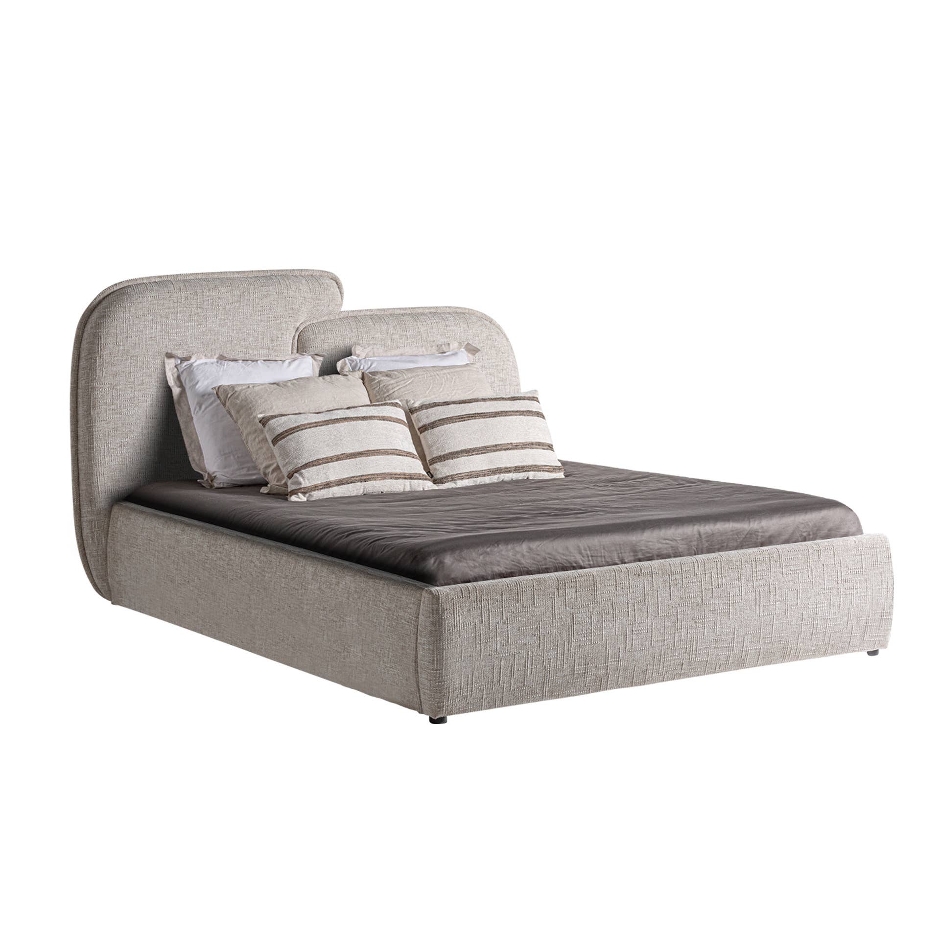 Kodu Home Design - Wholesale Bed - Polyester bed with storage in white color, 185x223x1134