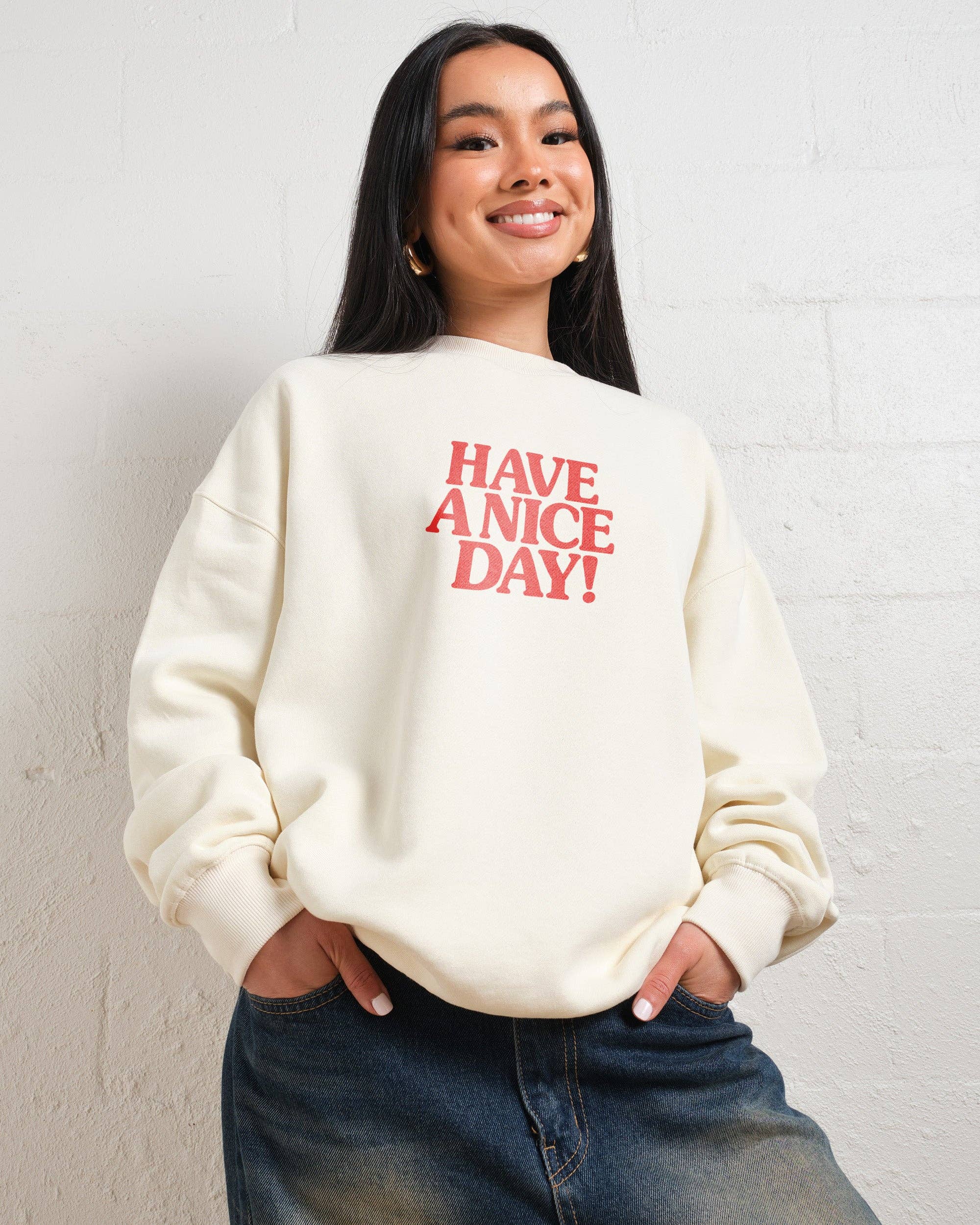 Threadheads - Wholesale Graphic sweatshirt – Women’s - Have A Nice Day! Jumper5