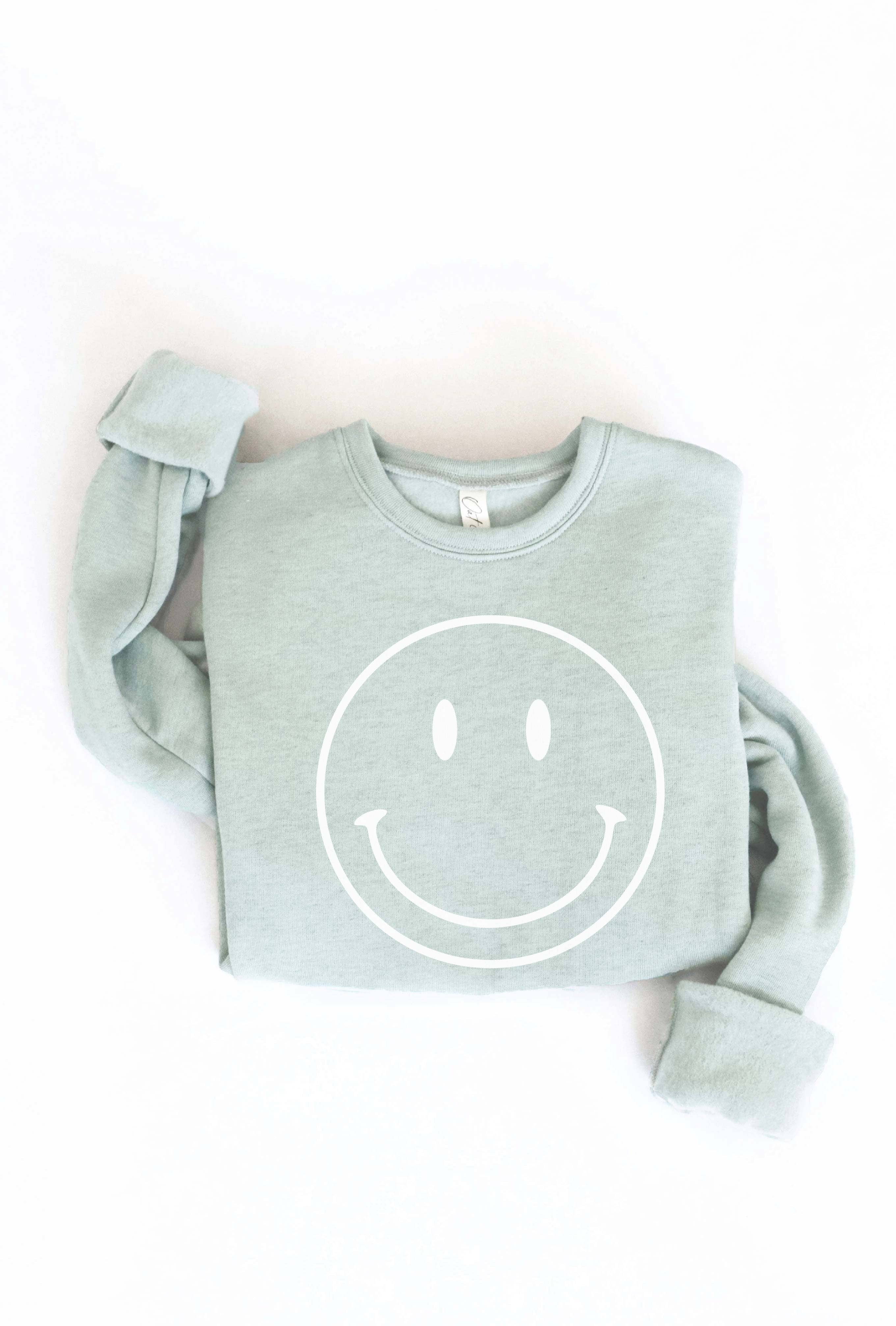 OAT COLLECTIVE - Vente Sweat-shirt à imprimés – femme - Sweat-shirt graphique SMILEY FACE4