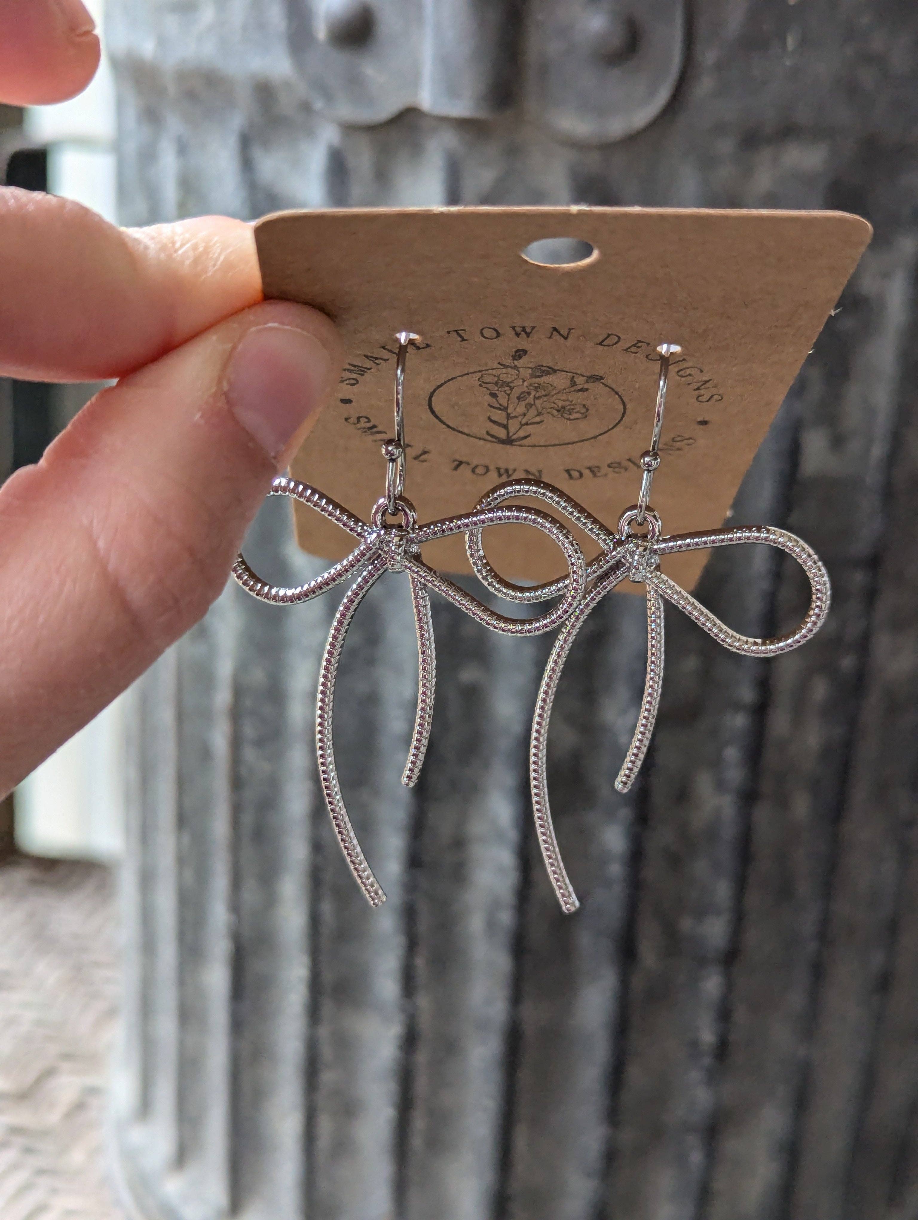 Small Town Designs - Wholesale Dangle Earrings - Bow Dangles1