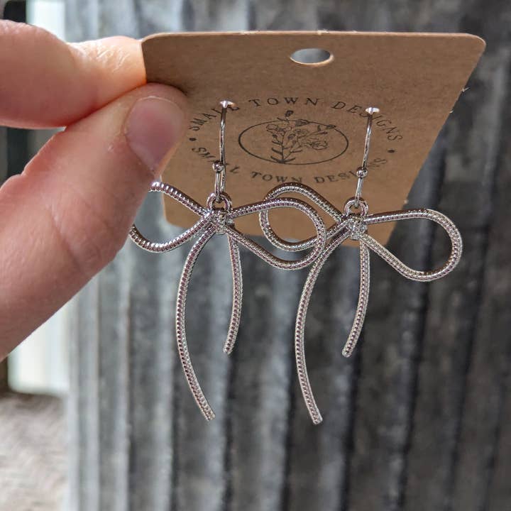 Small Town Designs - Wholesale Dangle Earrings - Bow Dangles1