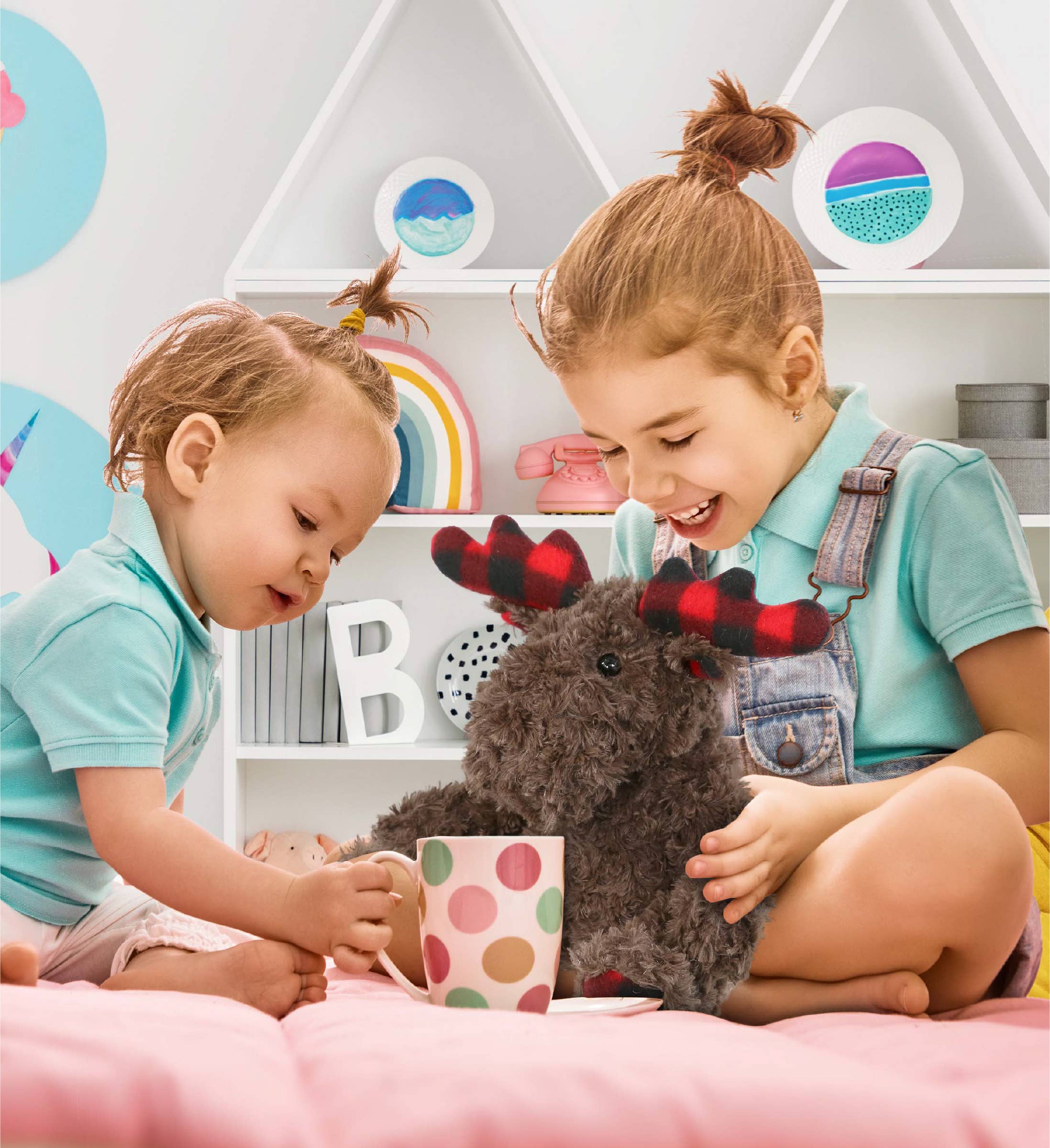 Cota Global - Wholesale Stuffed/Plush Toy - Kids & Baby - Super Soft Plush - Plaid Curly Moose4