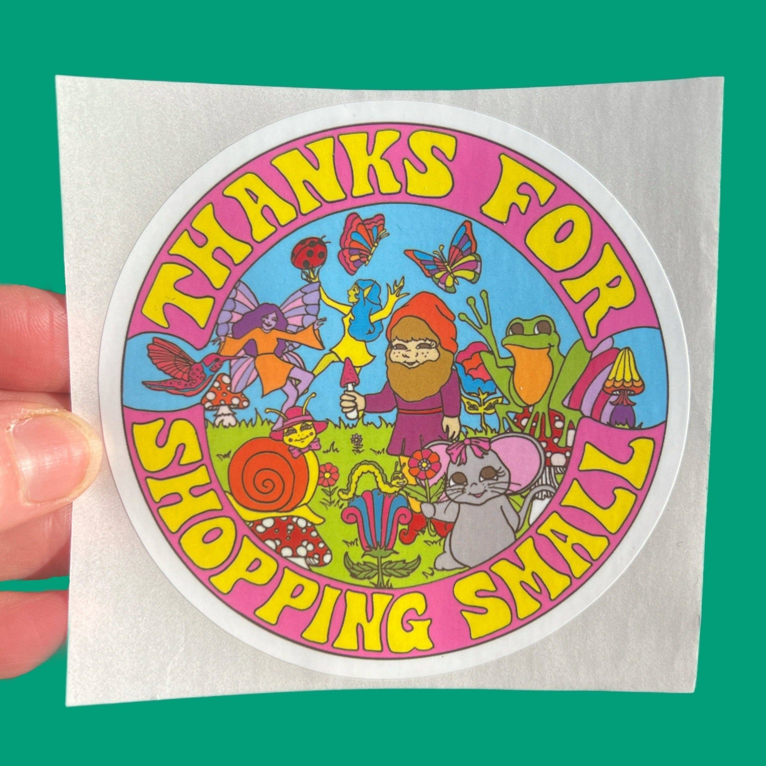 Astral Weekend - Wholesale Phone & Laptop Stickers - 3 Inch Sticker Thanks for Shopping Small1