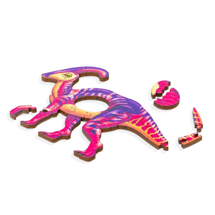 Boardwalk Puzzle Company - Wholesale Puzzle - Kids - Parasaurolophus Dinosaur Series - Fun Size5