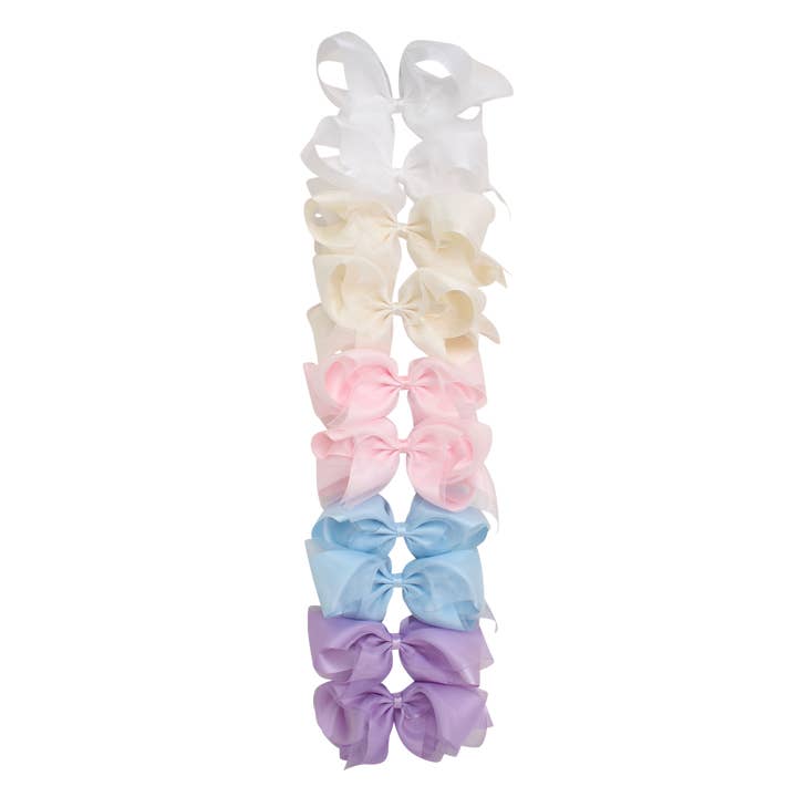 Organdy Satin Overlay Bow for wholesale by Bows Arts