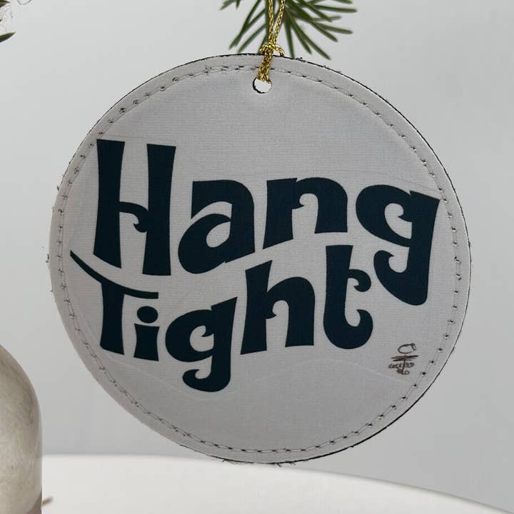 Hang Tight Ornament for wholesale by Crooked Halo