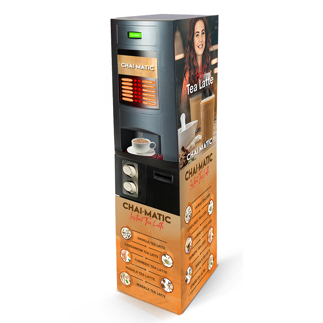 PRIDE INDIA BRANDS - Wholesale Coffee Machine - Chaimatic Instant 4 in 1 Hot-Iced Chai & Coffee Machine 1