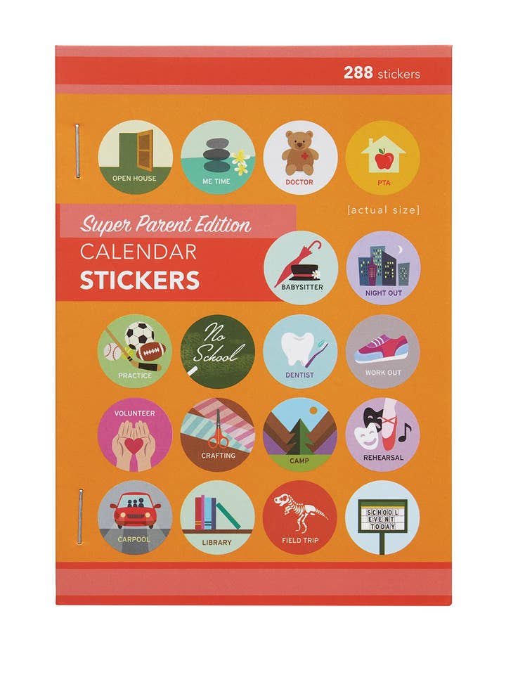 Calendar Stickers - Super Parent Edition for wholesale by Girl of All Work