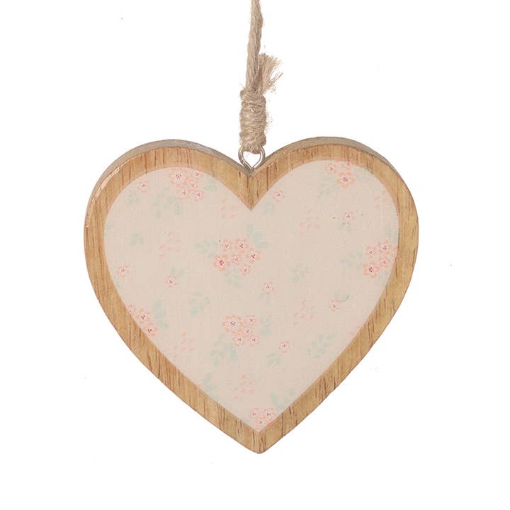 Wooden Edge Hanging Heart for wholesale by Heaven Sends