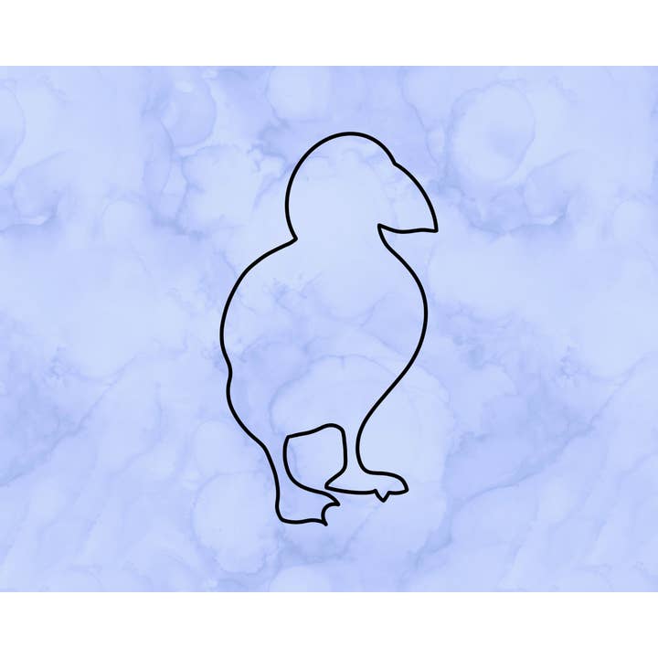 Puffin Outline Decal (2") for wholesale by Sticking with You
