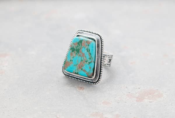 Hipster Row - Vente Bague de cocktail/de cérémonie - Collection de bagues Turquoise6
