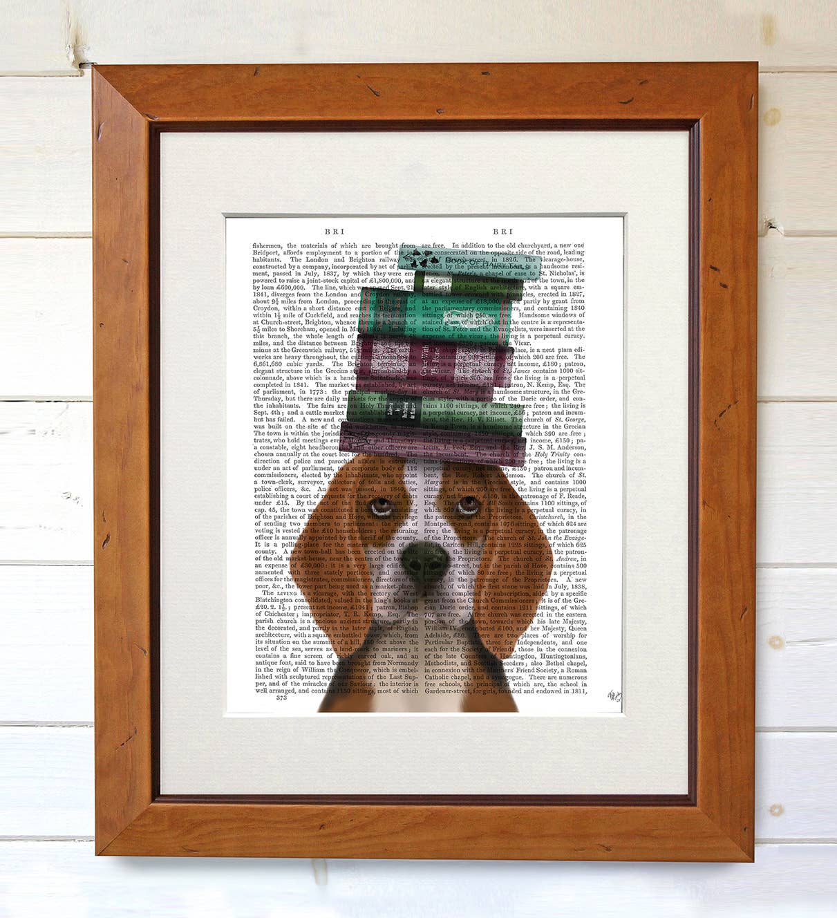 FabFunky Ltd - Wholesale Art Print - Beagle and Books Dog Book Print / Art Print / Wall Art2