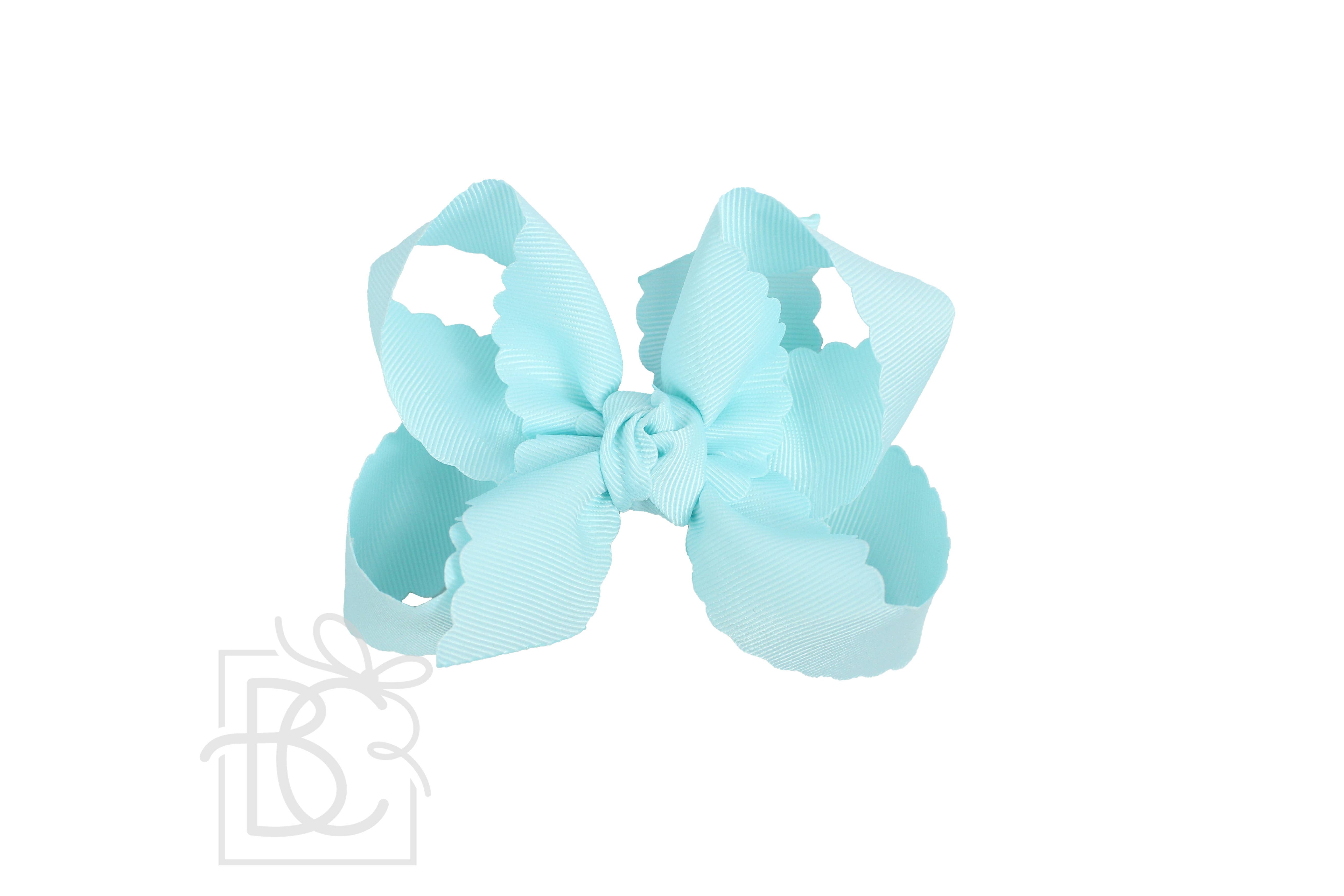 Beyond Creations, LLC – wholesale Hair bow – Kids – SCALLOPED EDGE BOW25