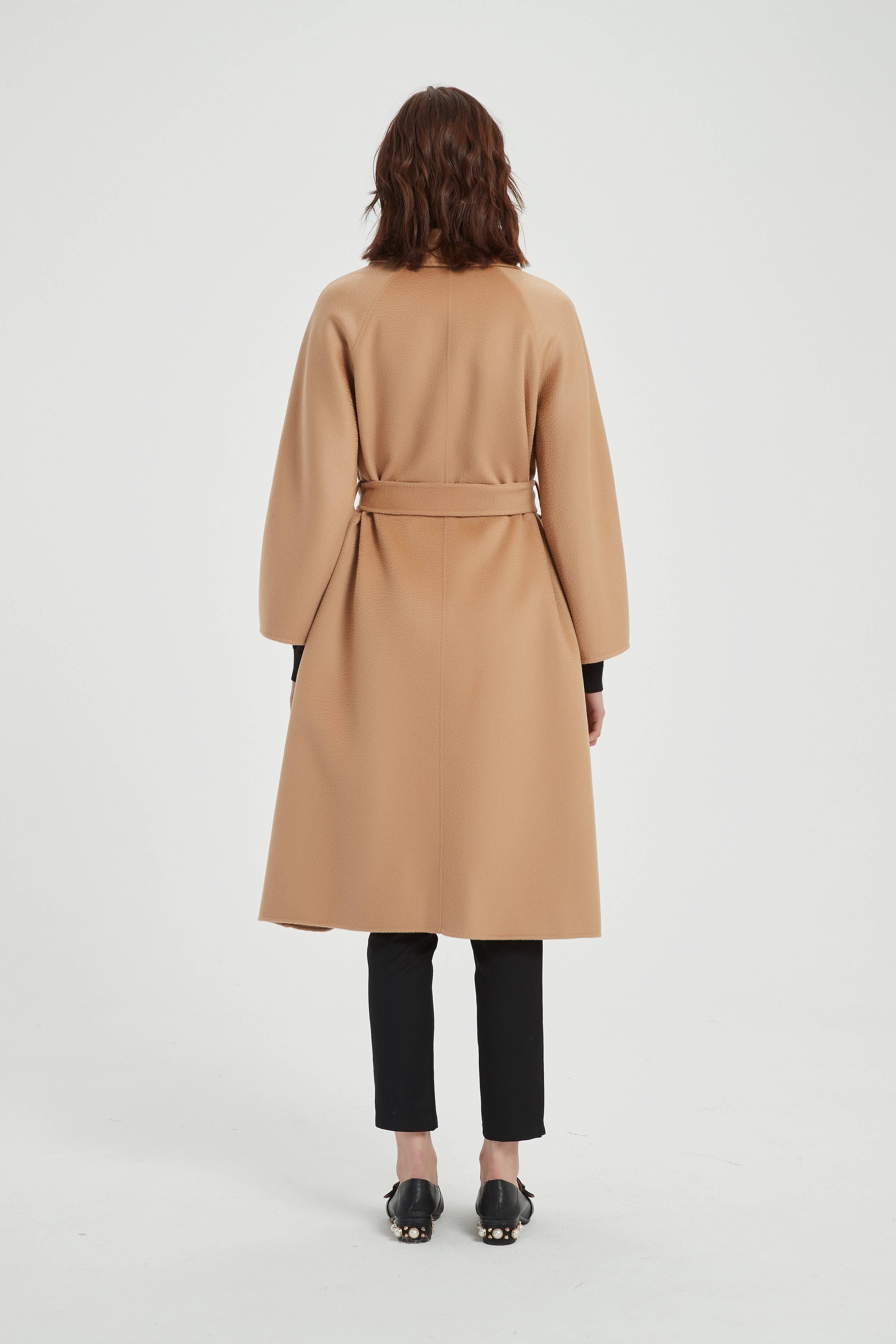 Camel The Classic Wrap Coat for wholesale on Faire1