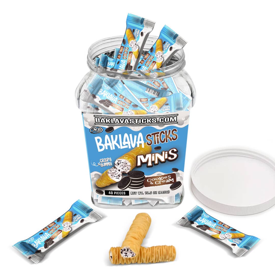 Baklava Sticks - Wholesale Chocolate Covered Sweets - Baklava minis with Hazelnut Chocolate 8 Flavors3