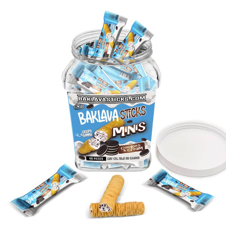 Baklava Sticks - Wholesale Chocolate Covered Sweets - Baklava minis with Hazelnut Chocolate 8 Flavors3