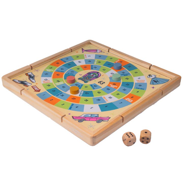 Toysmith - Wholesale Board Game - Neato! Time To Play 8-In-1 Game- Retro Classic, vintage toys9