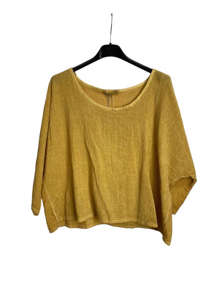 la maison des fibres naturelles - Wholesale T-shirt – women's - TOP 3791 90% COTTON 10% LINEN3