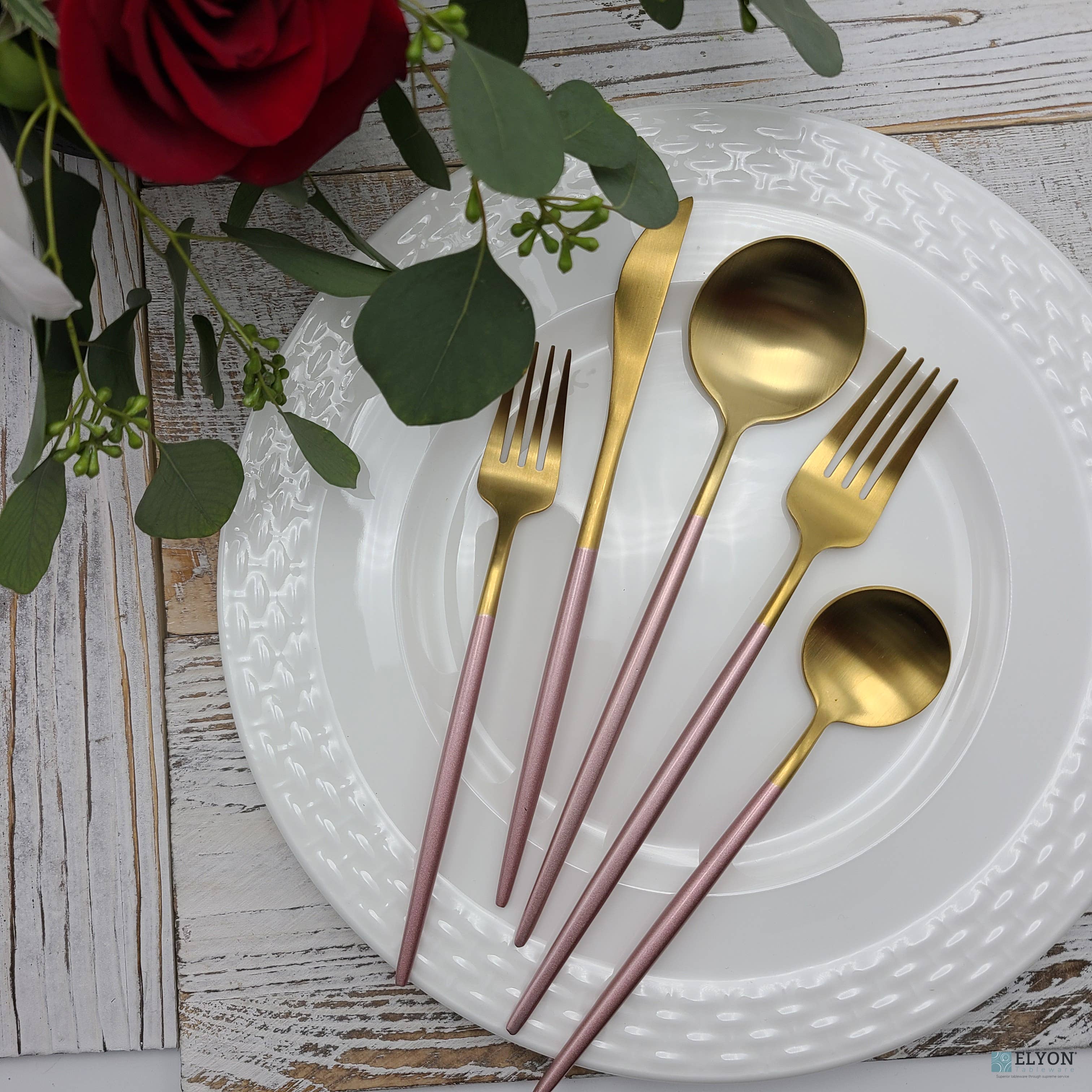 Elyon Tableware® - Vente Set de couverts - Ensemble de couverts colorés 20 pièces en acier inoxydable pour 4 personnes17