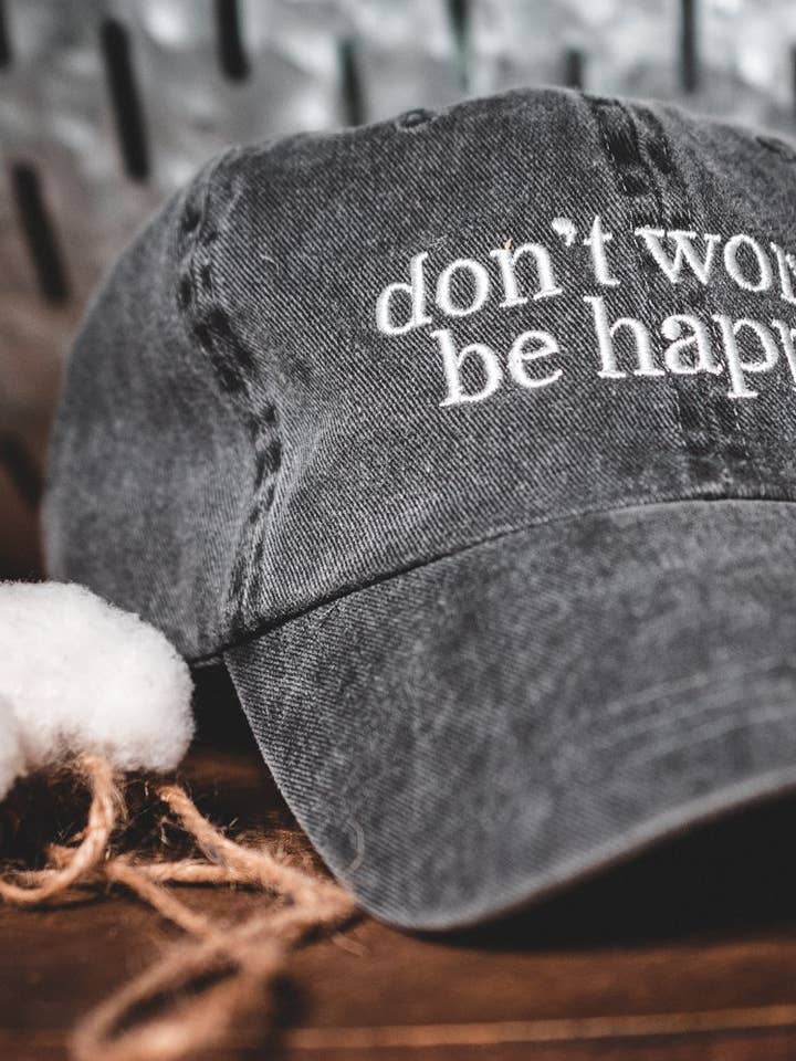 Don't Worry. Be Happy. | Vintage Hat | Ruby’s Rubbish® for wholesale by Ruby’s Rubbish