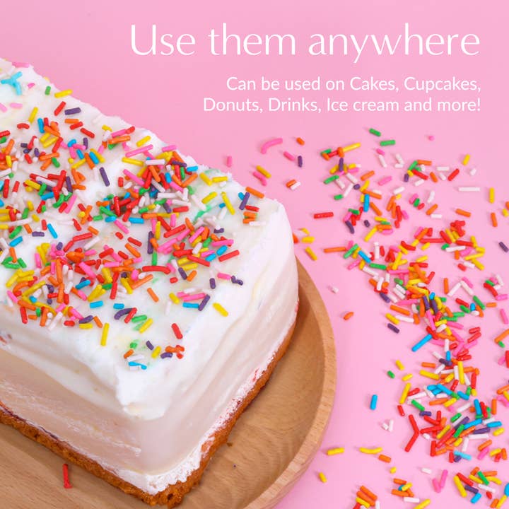 Sprinklemania - Wholesale Sprinkles - Sprinklemania Sprinkles : Birthday Cake Flavored 7oz6