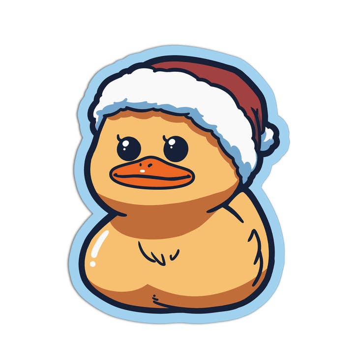 Eend Met Kersthoed Eendjes Stickers voor wholesale door Girls Printing House