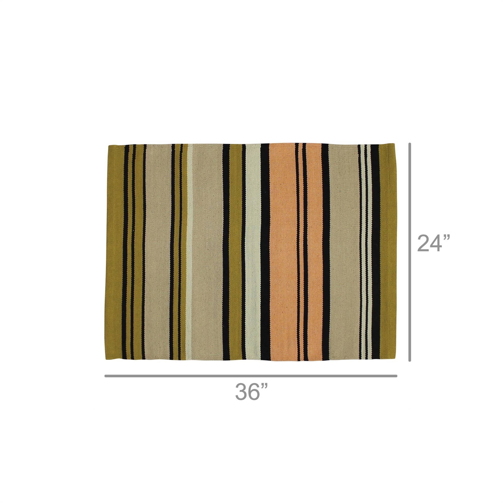 HomArt – wholesale Area rug – Neema Rug, Cotton, Multi Stripe - 2x31
