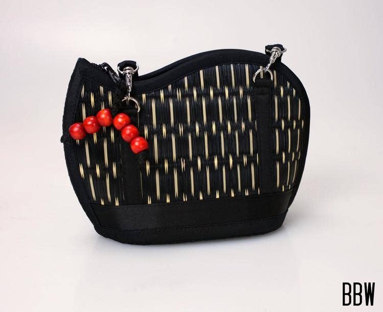 Baskets of Cambodia - Wholesale Crossbody Bag - Women's - Small Asymmetrical Kiri Wave Purse24