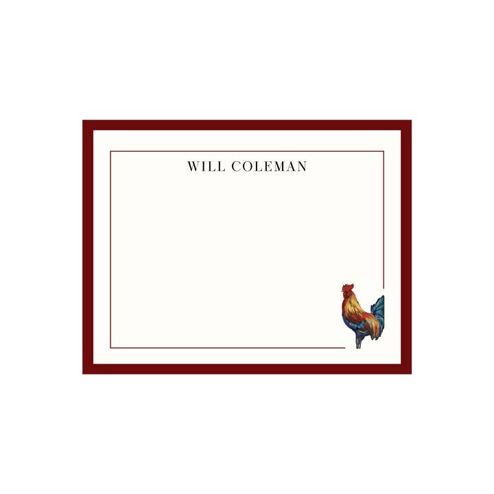 Mads Studio & Co. - Wholesale Stationery/Notecard Set - Gamecock Flat Notecards1